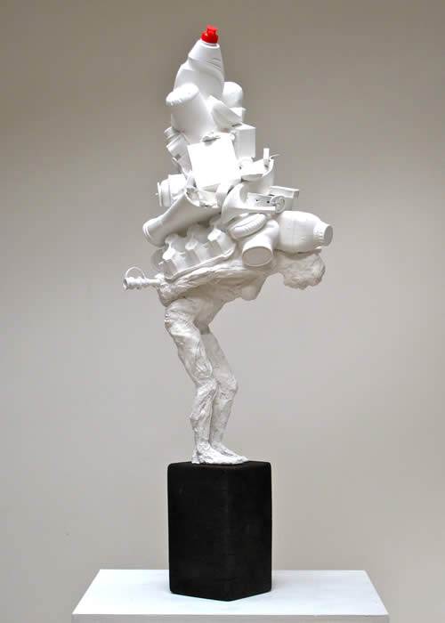 Anna Gillespie contemporary British sculpture On Top Of It All