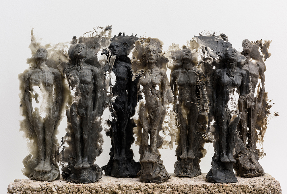 Portrait; Wax, Ash & Scrim
