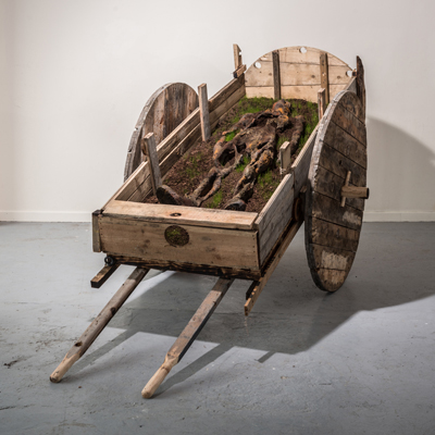 Handcart; mixed media